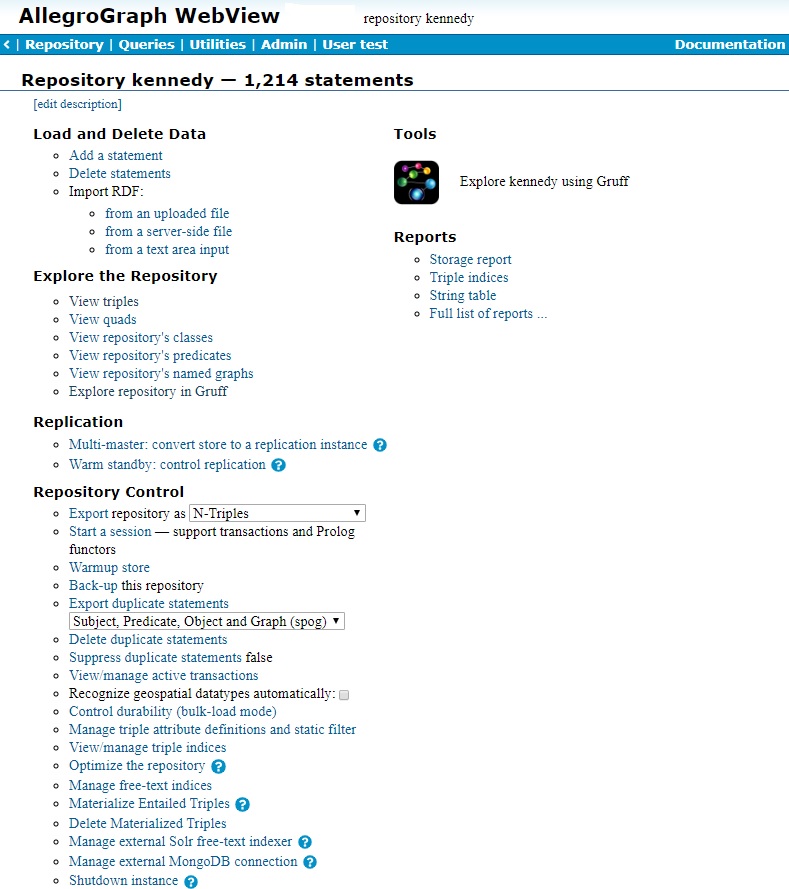 Repository Overview Page