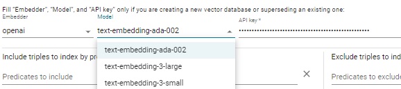 Embedding models