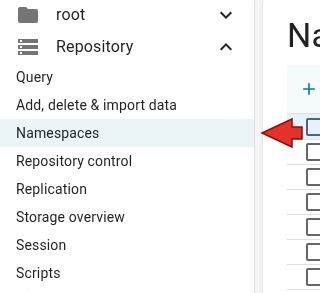 Repository menu