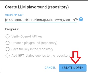 Entering OpenAI API key