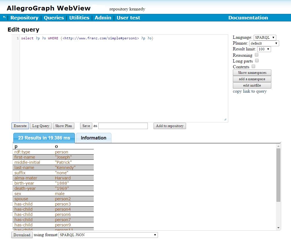Simple SPARQL query